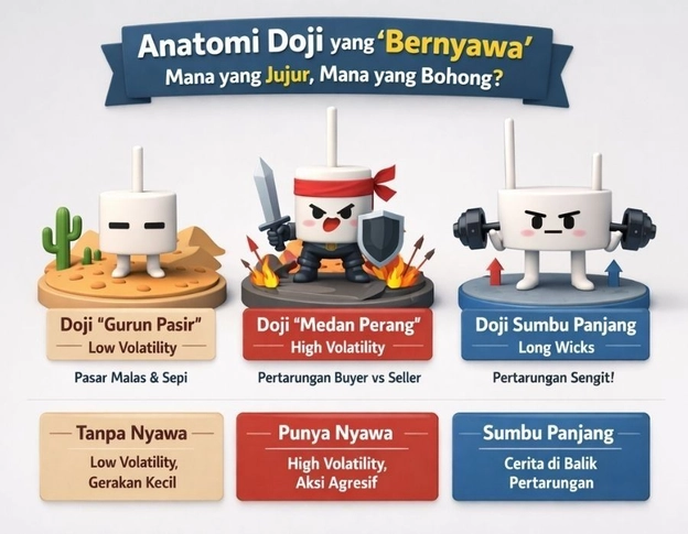 Anatomi Candle Doji Anatomi Candle Doji