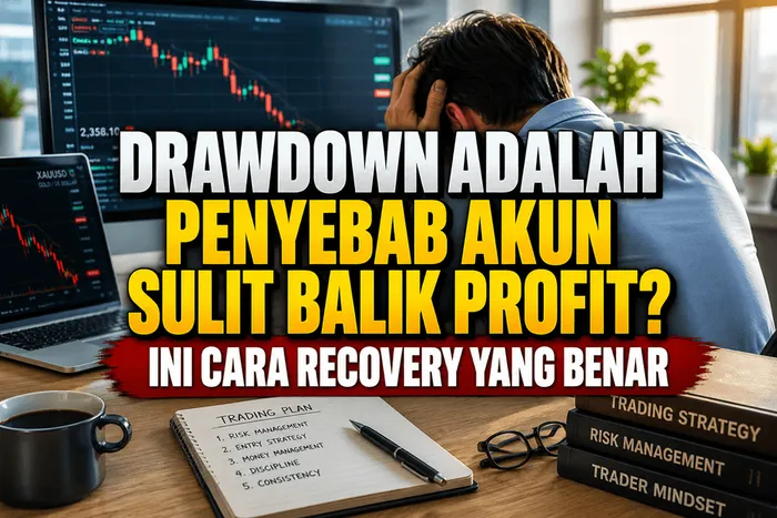 Drawdown - Penyebab Akun Sulit Balik Profit? Ini Cara Recovery yang Benar blog post