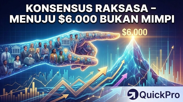 Emas menuju $6.000