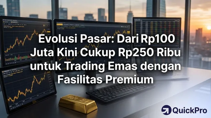 Evolusi Pasar: Dari Rp100 Juta Kini Cukup Rp250 Ribu untuk Trading Emas dengan Fasilitas Premium blog post