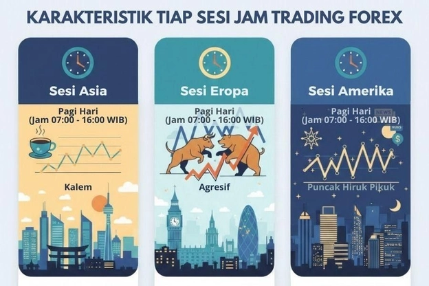 Karakteristik jam trading forex