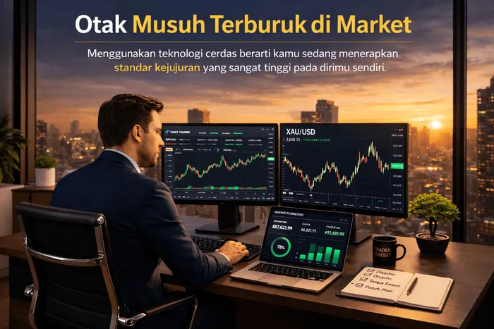 Membunuh Sang Ego: Mengapa AI Trading Forex Adalah "Obat Waras" di Market Emas yang Brutal blog post