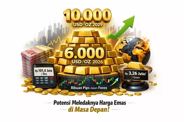 Potensi meledaknya harga emas