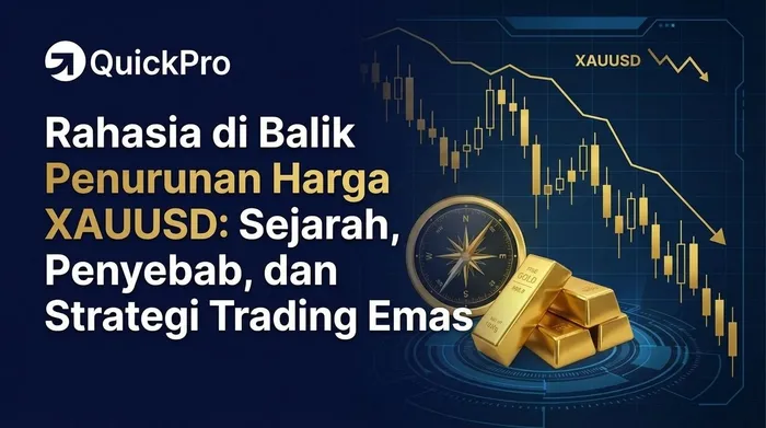 Rahasia di Balik Penurunan Harga XAUUSD: Sejarah, Penyebab, dan Strategi Trading Emas blog post
