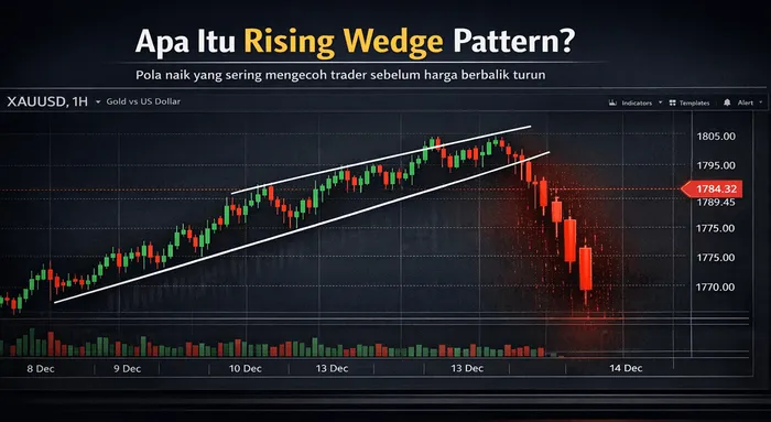 Rising Wedge Pattern: Sinyal “Maut” yang Sering Dikira Tren Bullish oleh Trader blog post