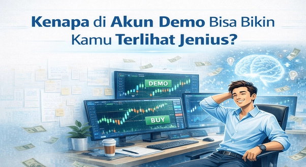 Trading di akun demo
