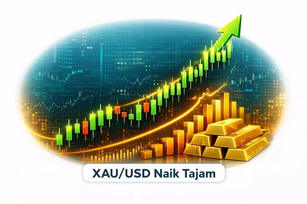 XAUUSD naek tajam
