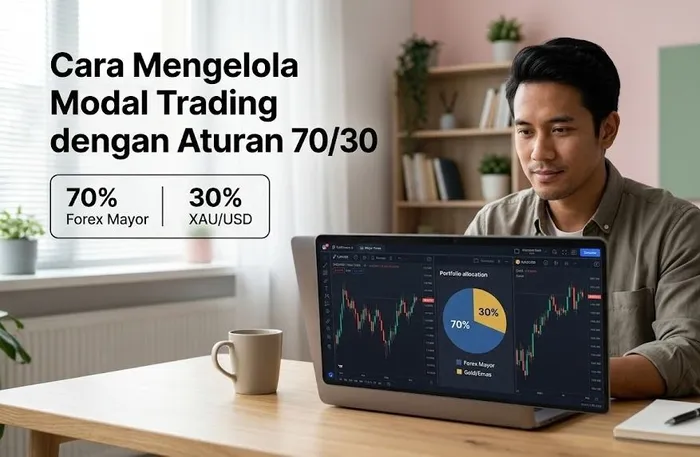 Strategi Profesional Cara Mengelola Modal Trading 1000 Dolar Pakai Aturan Portofolio 70/30 blog post