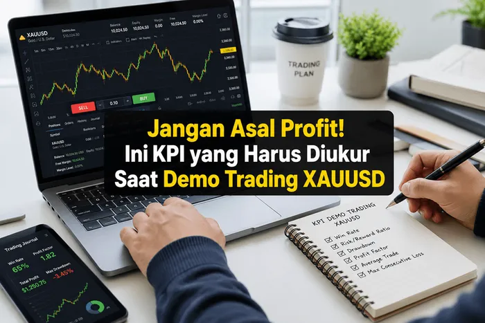 Jangan Asal Profit! Ini KPI yang Harus Diukur Saat Demo Trading XAUUSD blog post