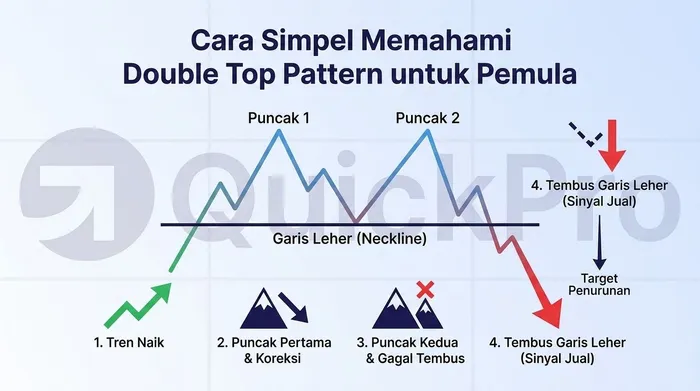 Cara Simpel Memahami Double Top Pattern untuk Pemula blog post