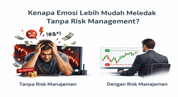 emosi lebih meledak tanpa manajemen ressiko