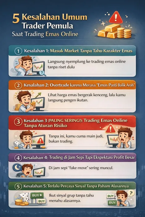 Kesalahan Paling Umum Trader Pemula Saat Trading Emas Online (Nomor 3 Paling Sering!) blog post