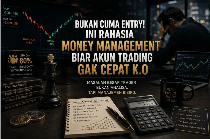 Bukan Cuma Entry! Ini Rahasia Money Management Biar Akun Trading Gak Cepat KO  blog post
