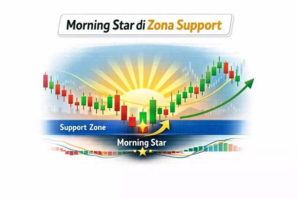 morning star candle di zona support