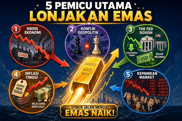 pemicu lonajakan harga emas pemicu lonajakan harga emas