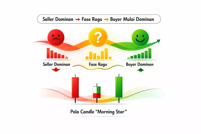Morning Star: Pola Candlestick Sakti yang Sering Jadi Awal Reversal Besar blog post