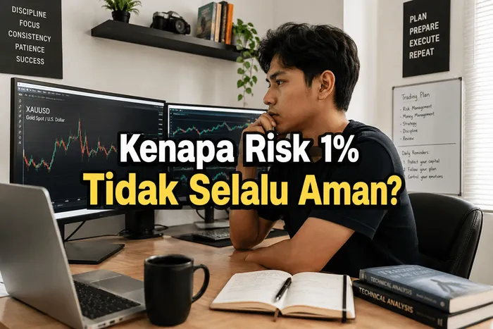 Kenapa Risk 1% Tidak Selalu Aman? Kesalahan Money Management yang Jarang Dibahas blog post