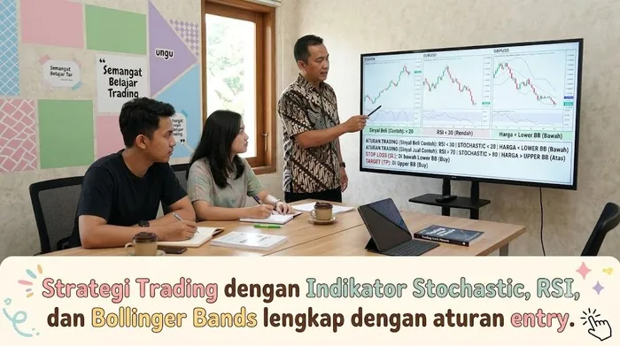 Simple Tapi Akurat! Panduan 3 Strategi Trading dengan Indikator Stochastic, RSI & Bollinger Bands blog post