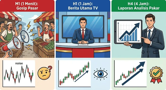 Timeframe Terbaik untuk Candle Pattern di XAUUSD (M1 vs H1 vs H4?) blog post