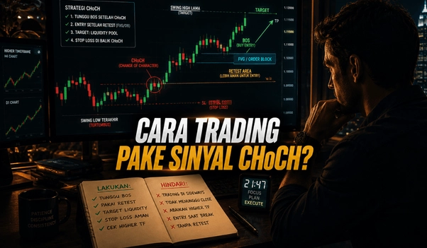 Trading dengan signal CHoCH Trading dengan signal CHoCH