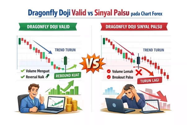 Sinyal Palsu Dragin Fly Doji Sinyal Palsu Dragin Fly Doji