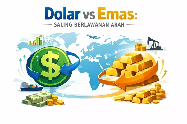 Dollar VS emas Dollar VS emas