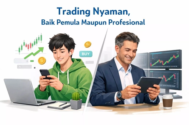 Trading nyaman untuk pemula dan profesional Trading nyaman untuk pemula dan profesional
