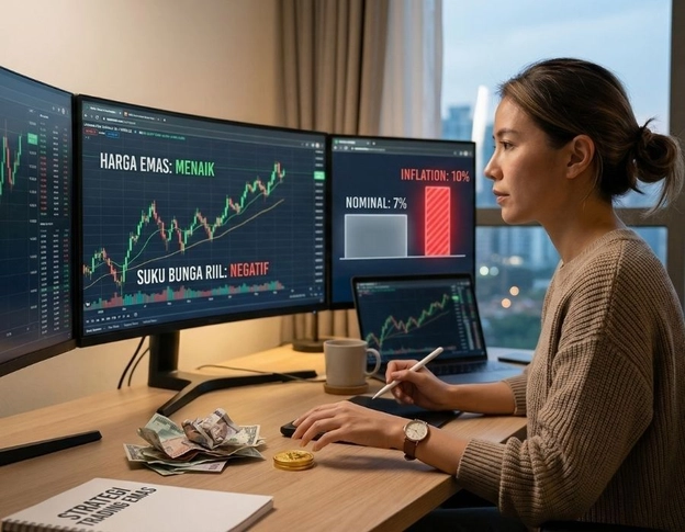 Harga emas dan suku bunga Harga emas dan suku bunga
