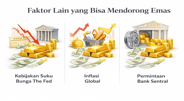 Faktor pendorong harga emas Faktor pendorong harga emas
