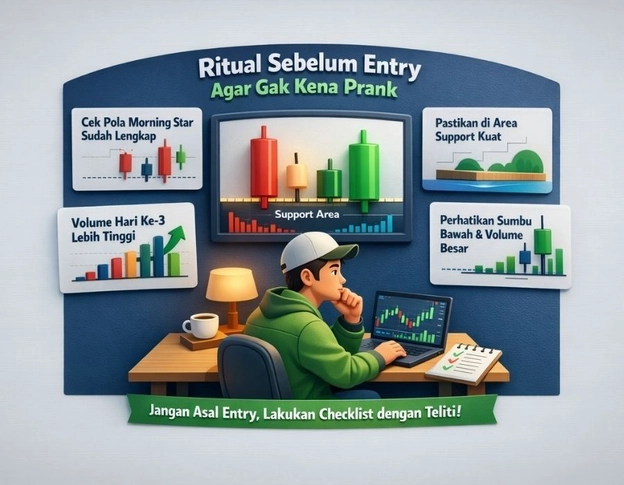 Persiapan entry posisi Persiapan entry posisi