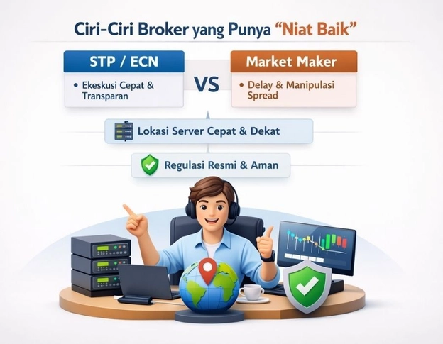 Ciri-ciri broker baik Ciri-ciri broker baik